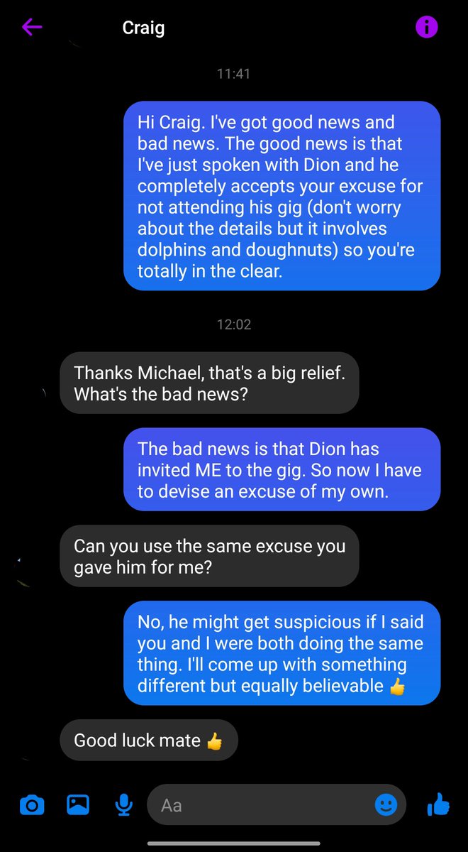 Michael1979's tweet photo. Day 12 of being Everyone's Personal Assistant and if you ever need an excuse to avoid attending an unappealing social event, just let me know 👍 https://t.co/FBUzV4zELp