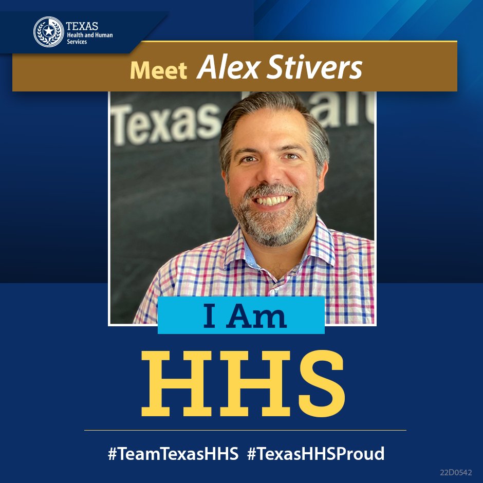 Meet HHSC Program Specialist Alex Stivers! He works with the Chronic Kidney Disease Taskforce to create resources that help Texans with kidney disease. Thank you for your service Alex! #TeamTexasHHS Learn more about the Kidney Health Care Program here: bit.ly/3xYs39K