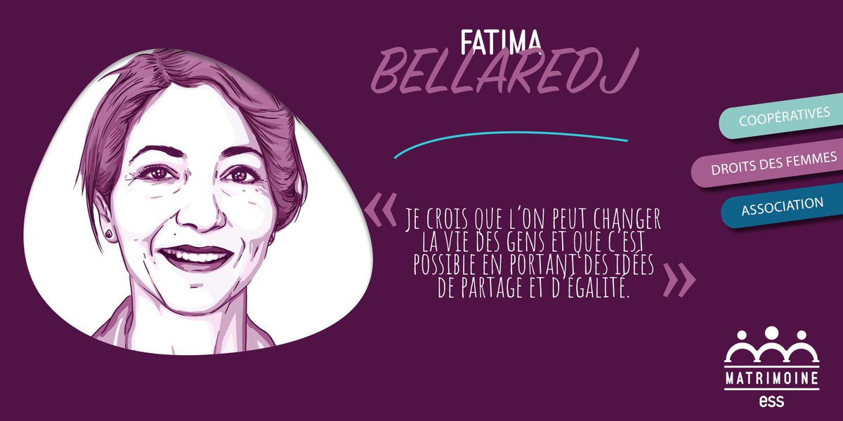 ESS_France's tweet photo. #FollowFriday🤩
♎Déléguée générale de la Confédération générale des #SCOP et des #SCIC, @FatimaBellaredj nous partage son parcours coopératif et associatif et ses réflexions quant à l'importance de la parité dans les instances!
Découvrez son portrait👉https://t.co/wEAaiSqUVv https://t.co/j8noR7VxJW