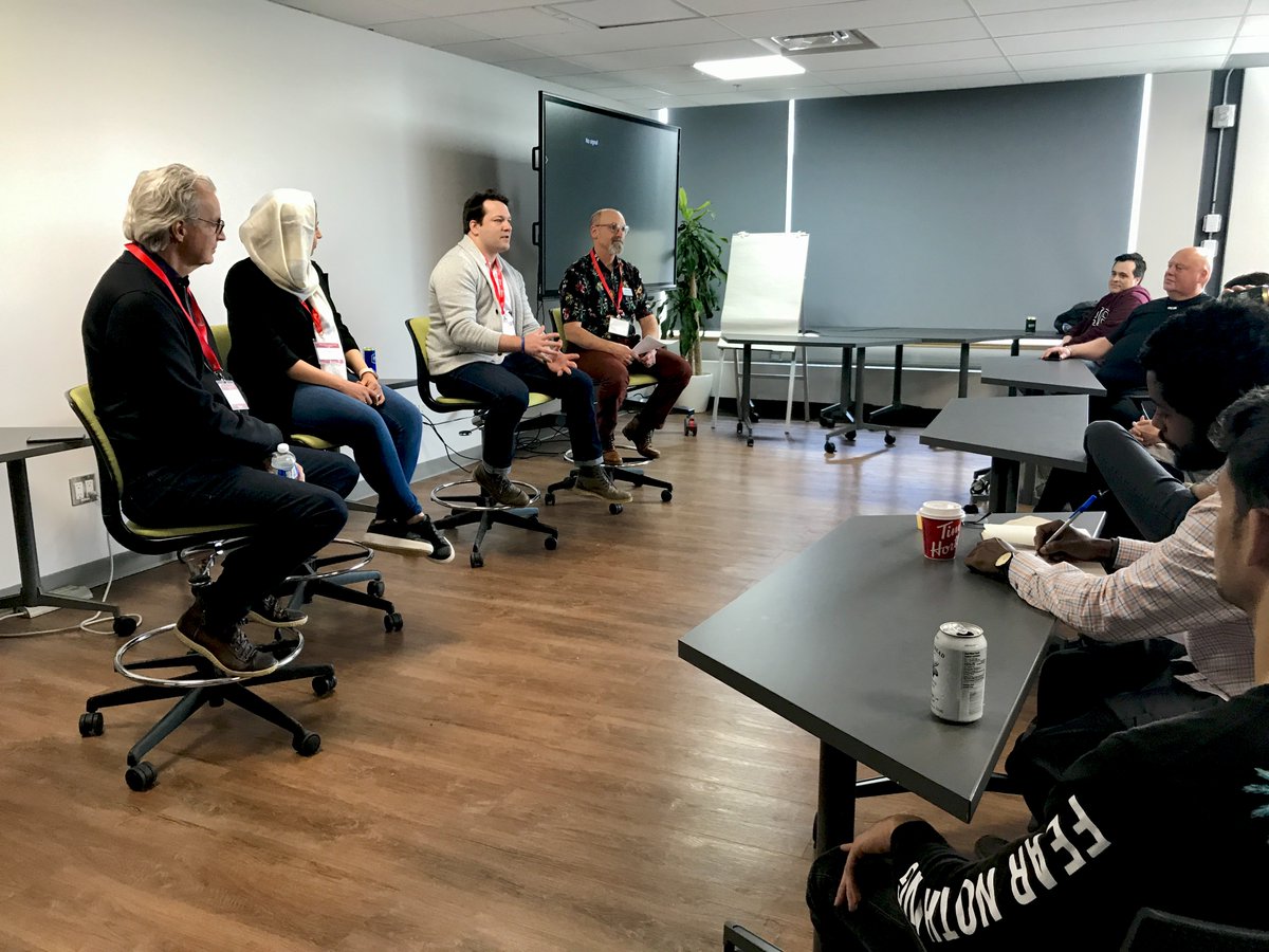 CENGNCanada's tweet photo. A big thank you goes to everyone who joined us for our #machinelearning event on Tuesday at @Invest_Ottawa!

And a special thanks goes to Carl Byers of @contextere, Matt LeMay of @Lemay_ai, and Nasrin Sadeghianpour of @BluWaveai for joining us on the panel session! https://t.co/5GBB651ZDO