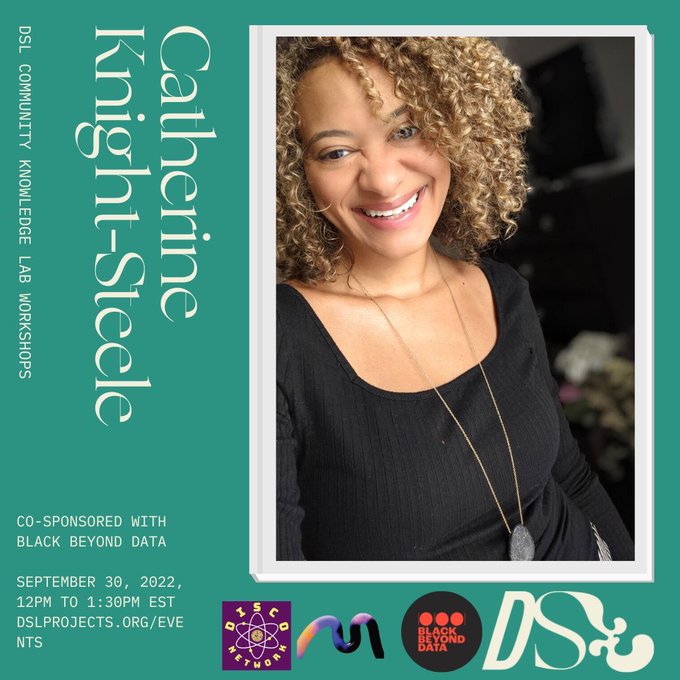 DISCOnetwork_'s tweet photo. Today from 12pm-1:30pm EST join the DISCO Network's @SteeleCat717, @sfcsstl, and @dslprojects for a conversation on "Digital Black Feminism": https://t.co/x5B8JneURV @life_x_code. We can't wait to see you there. https://t.co/iFQWISAjat