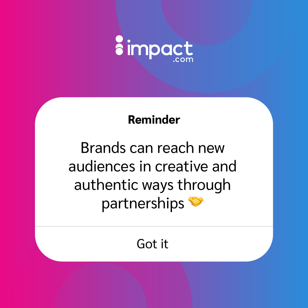 impactdotcom's tweet photo. Don’t believe us? Here are 11 real-life examples: https://t.co/8naHEUZc7t #PartnerSuccess #MasterPartnerships #ThePowerOfPartnerships https://t.co/AWqpDe7ppk
