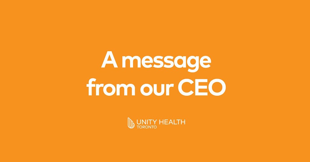 Unity Health Toronto on Twitter: 