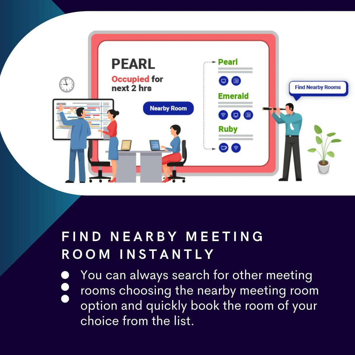 DigitalBricks2's tweet image. Meeting Room Management – Nearby Meeting Rooms
If the meeting room you want to reserve is already booked, you can use DigitalBricks Nearby feature to locate available meeting rooms close to your location.
buff.ly/3eC53Xs