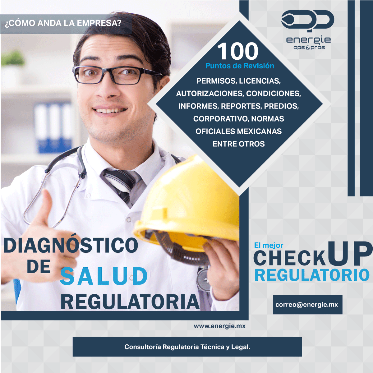 openergie's tweet photo. 🧑‍⚕️¿Has revisado el estado de salud regulatoria de tu empresa? Mejor un diagnóstico oportuno, que una operacipón de emergencia. Conocer las fallas para hacer mejoras oportunas: 
🌟¡El MEJOR CHECKUP REGULATORIO!
https://t.co/WhU29OlVEE
#cumplimeinto #regulacion #ASEA #CRE https://t.co/qXmFWJ5rEC