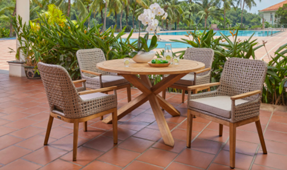 Your summer vacations may be memories now, but we can keep the feeling alive with Caribbean-inspired outdoor furnishings that turn your outdoor spaces into a year-round resort!  #OutdoorFurniture #PatioChairs  TheBackYardStore.cc