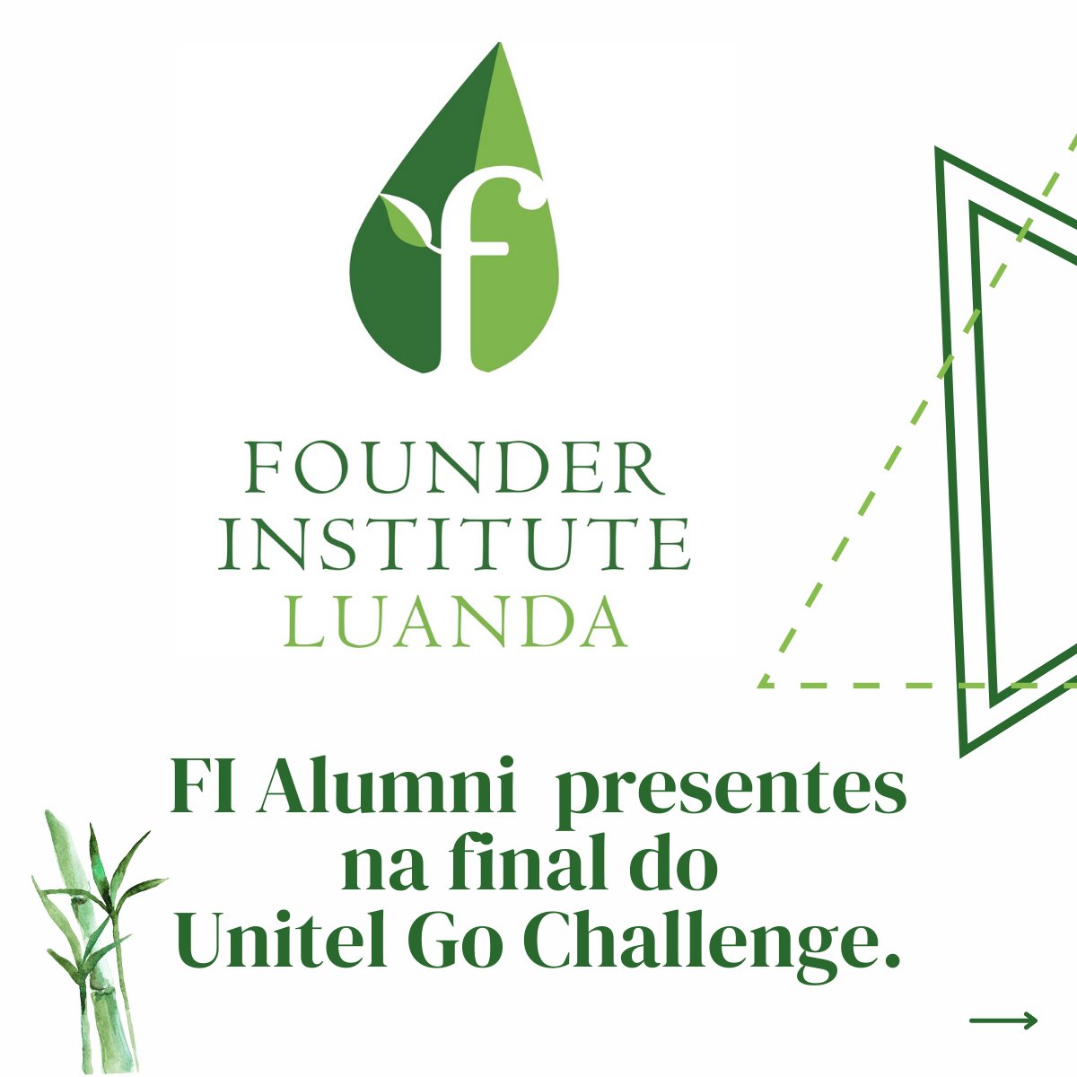 WilliamIaceyYYC's tweet photo. FI Allumni in the final of Unitel Go Challenge!
📍 Narisrec - Gestão Resíduos Eletrónicos , @ddelanys
📍 Nawa Tours @_tecoa
📍 @yetubit1 , @ngolamussassa
@founding #fiallumni , #FIAfrica
#UnitelGoChallenge , #fintech , #cleantech , #marketplace, #travelindustry https://t.co/YKLJp6mSLw