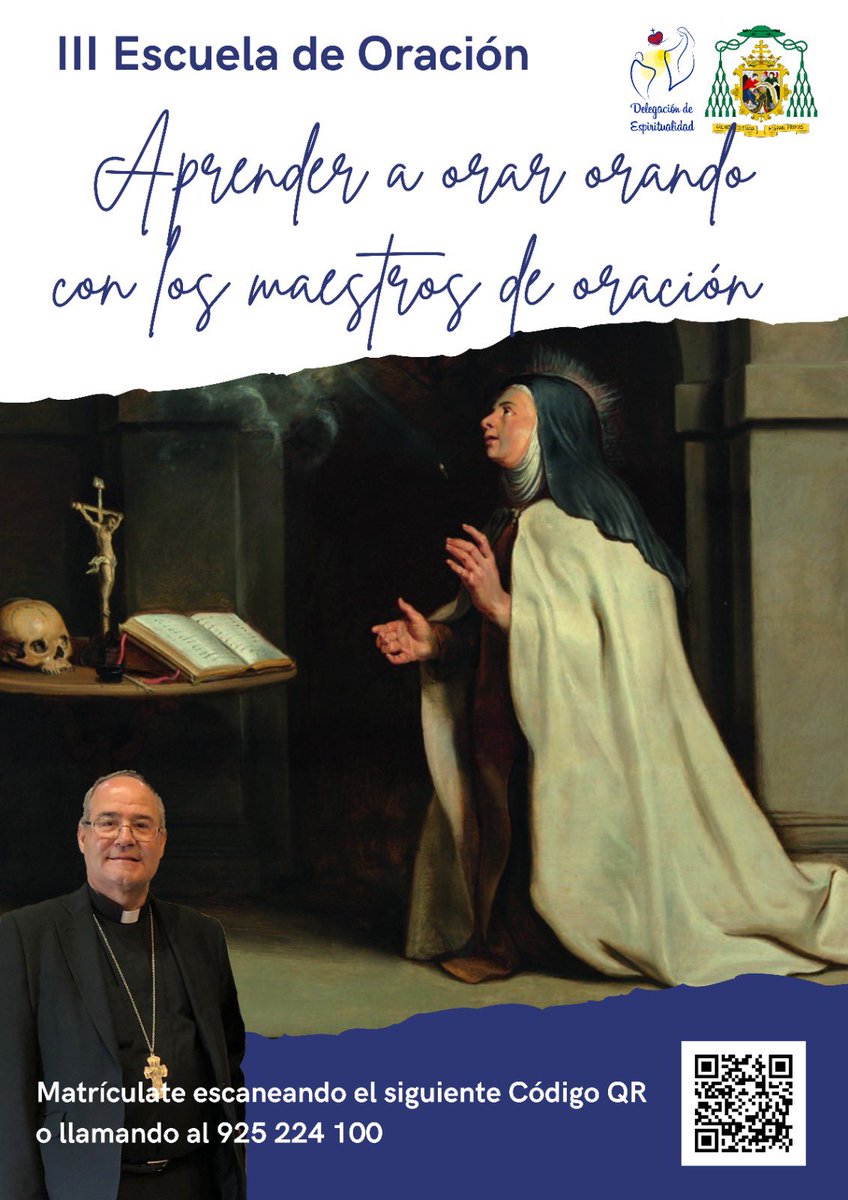 Comenzamos el el curso, y con él la III Escuela Diocesana de Oración, este año con el nombre "Aprender a orar orando con los maestros de oración". Si quieres participar, y ser alumno de esta escuela, rellena el formulario forms.gle/ByWGa1sKSXSHST…