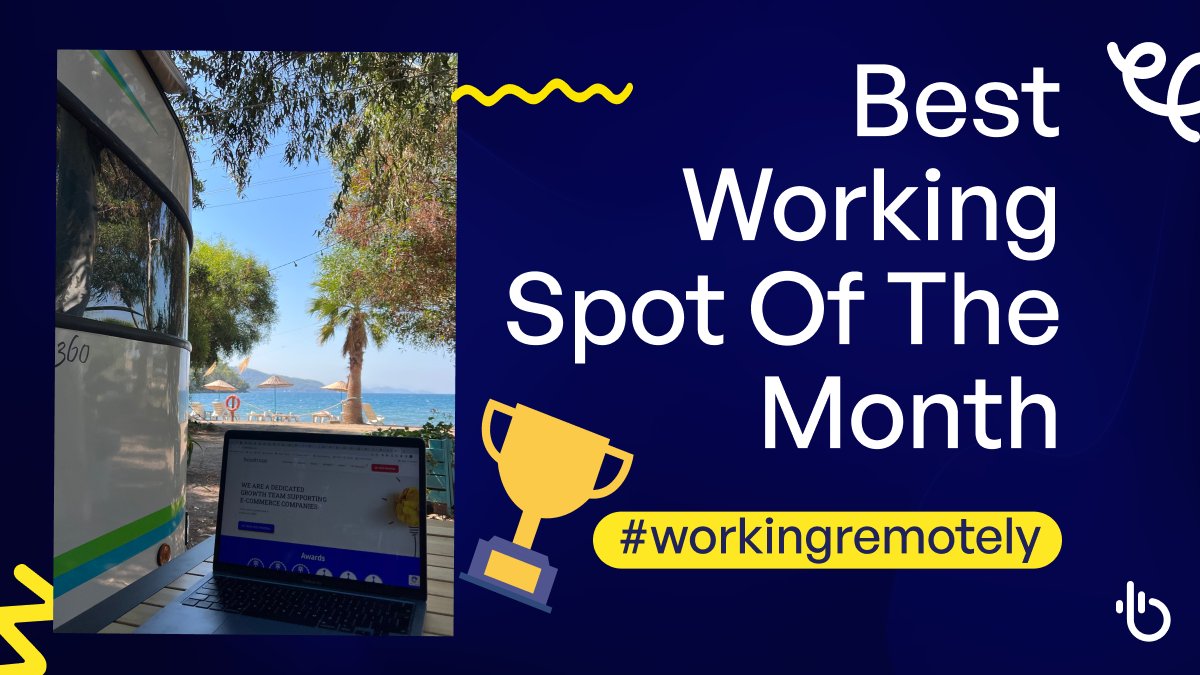 100% Remote working vibes 🤤 The most impressive working environment of this month was @orkundonmez 's 😍 Keep enjoying every minute of life 🥂 #workingremotely #boostteam #nomads