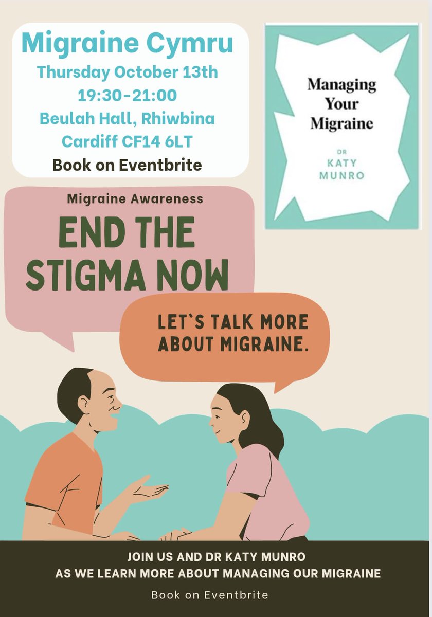 MigraineCymruWales patient support group delighted to have <a href="/KatyMunro1/">Katy Munro</a> of  <a href="/NatMigraineCtr/">National Migraine Centre</a> in #Cardiff #Wales. Book now QR eventbrite.com/e/managing-you… or eventbrite.com/e/415475728087 Thanks to <a href="/annamaclean8/">Dr Anna Maclean</a> <a href="/petergoadsby/">Peter Goadsby</a> <a href="/MigraineTrust/">The Migraine Trust</a> <a href="/NeuroWales/">WalesNeuroAlliance</a> <a href="/ElenaEMHA/">Elena RuizdelaTorre</a> <a href="/MigraineSummit/">Migraine World Summit</a>