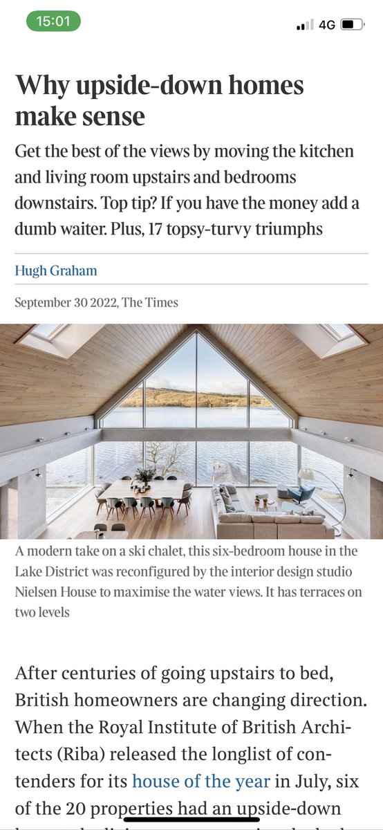 firtharchitects's tweet photo. @HughGrahamST Hi Hugh, I’m pleased you like the house I designed in the Lake District but please could you mention us? My company is Firth Associates Limited and we won best new build at the Northern Design Awards for this one. 

Thanks
Joel Firth https://t.co/P5R02ZQrOi
