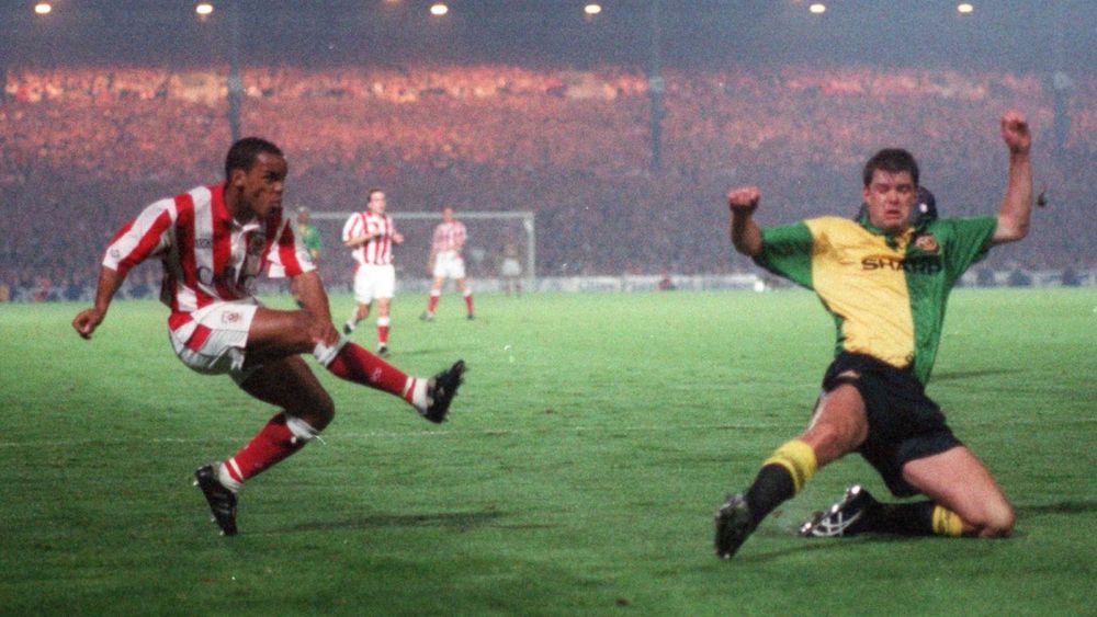 Pete Smith (@petesmith1983) on Twitter photo Today's the last day at the Sentinel for <a href="/SteveBould5/">Steve Bould</a>, who's been taking photos of Stoke City (and a few other things) for more than 40 years.
Some of them will live forever. He moans about this pic of Steino for being out of focus and not getting the ball in shot. It's magic. Today's the last day at the Sentinel for <a href="/SteveBould5/">Steve Bould</a>, who's been taking photos of Stoke City (and a few other things) for more than 40 years.
Some of them will live forever. He moans about this pic of Steino for being out of focus and not getting the ball in shot. It's magic.