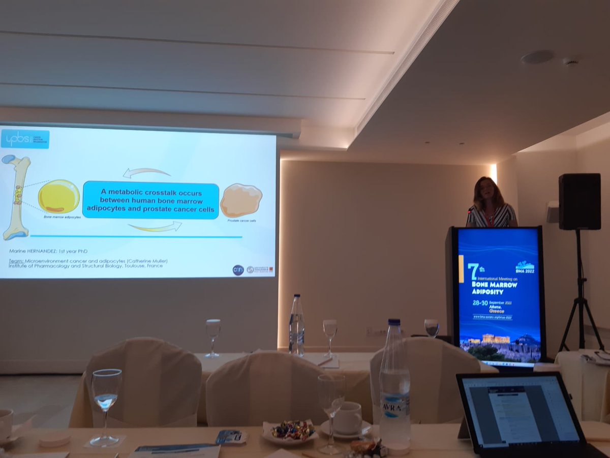 Very active week for the PhD students of the team ⁦<a href="/AdipoKToulouse/">Catherine Muller</a>⁩ ! Crosstalk of adipocytes with cancer cells at all localization in the body. First with bone marrow adipocytes at the wonderful ⁦<a href="/BMA_Society/">BMAS</a>⁩ meeting for Marine Hernandez ⁦@IpbsToulouse⁩