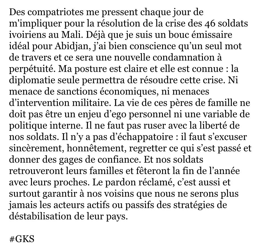 PAIX sur la Côte d’Ivoire et sur l’Afrique. #civ #gps #gks