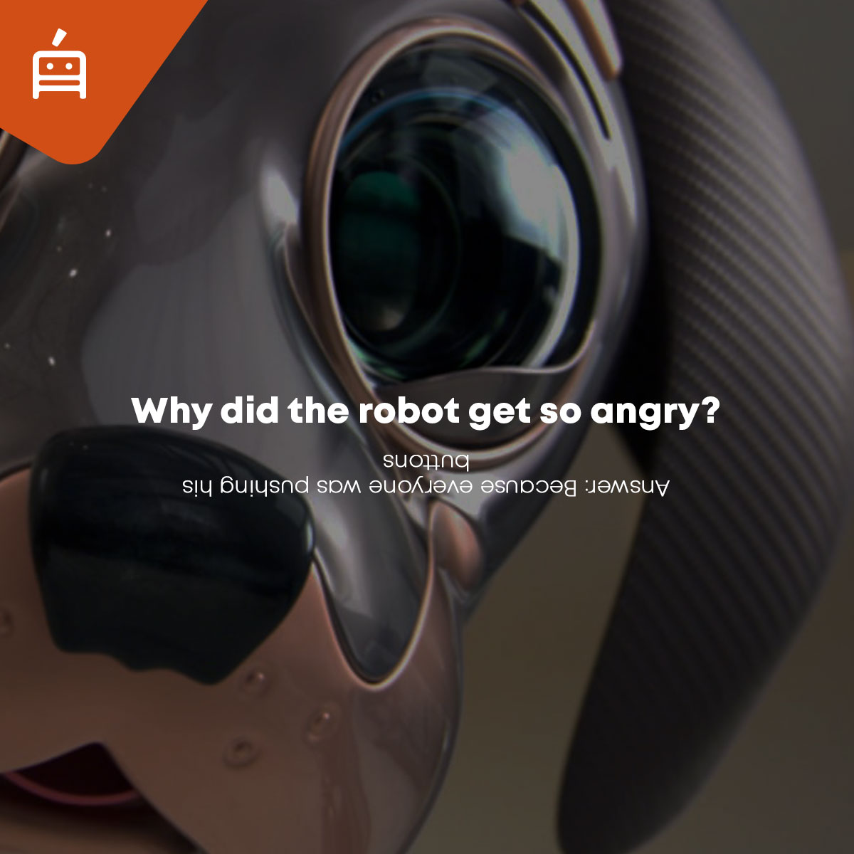 _Roboticsafrica's tweet photo. Try out our robotics riddles today and have some fun! At the end of the day, if I can say I had fun, then it was a good day. 😄

Type your answer in the comment section.
.
#tgif #roboticsafrica #robotics4all https://t.co/I1SksxY33T