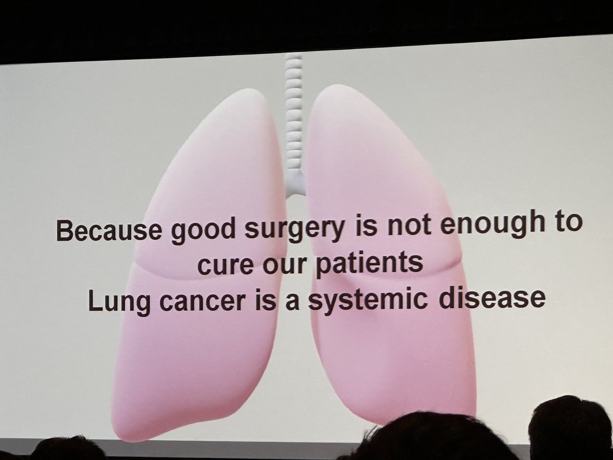 Very important talk by Dr <a href="/jdoningtonmd/">donington</a> on why we can’t “just operate” without considering tailored systemic therapy in the current era. We MUST incorporate tumor profiling into our work-up along with staging and physiologic eval. <a href="/AATSHQ/">AATS</a> #ThoracicSummit2022 <a href="/WomenInThoracic/">WomenInThoracicSurg</a>