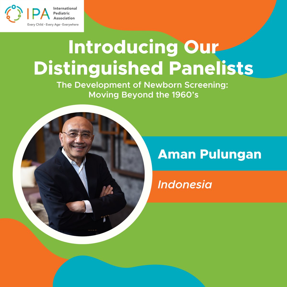 IPAWorldorg's tweet photo. Meet our esteemed panelist!
IPA is proud to introduce Prof. Aman Pulungan from Indonesia as a panelist for "The Development of Newborn Screening: Moving Beyond the 1960’s" webinar.
Register via the following link: https://t.co/EbPmX2o4JO
#IPA #IPAWebinar #EnverHasanoglu https://t.co/5tMyXXAHOC