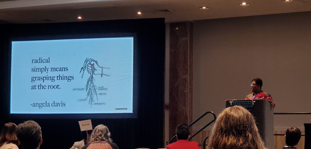 Waking up early to hear @bakerchair talk about being radical was completely worth it. #alsc22