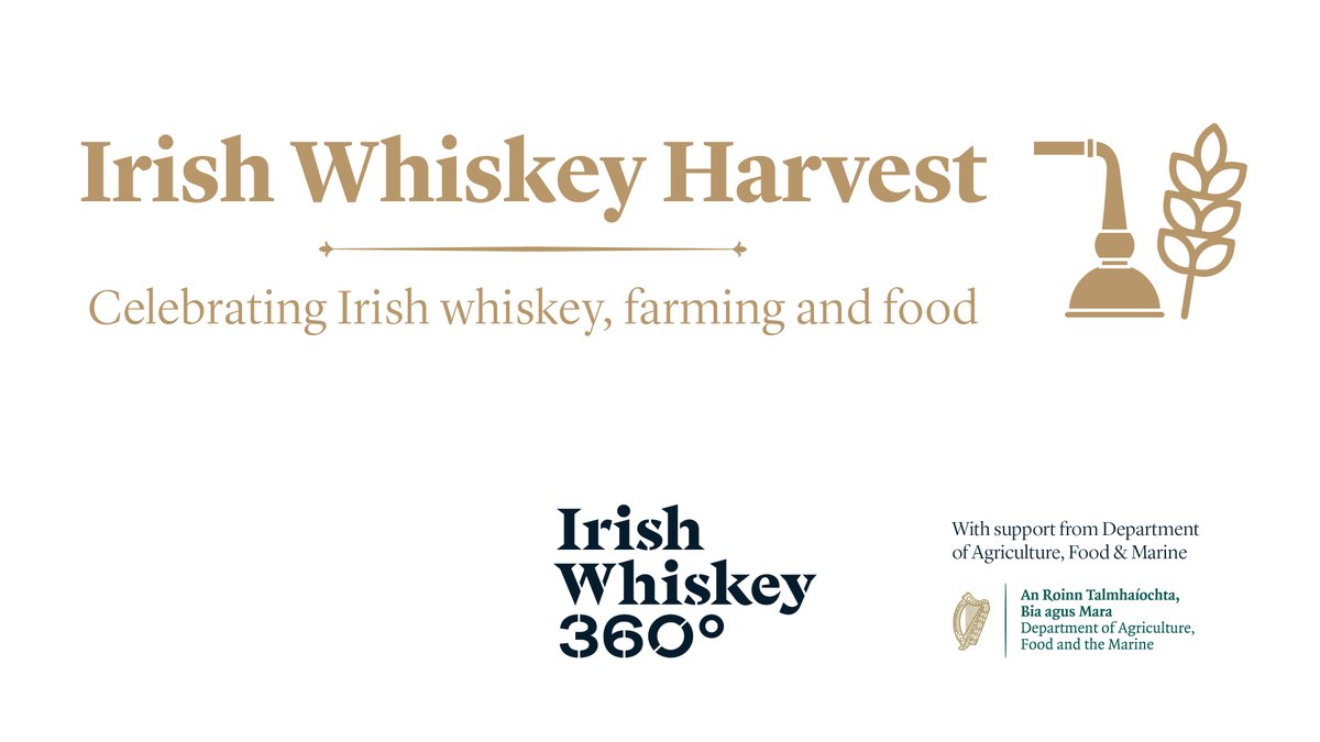 Looking for something to do tomorrow? Celebrate Irish whiskey and our links with farming and food.

There's great events happening in:
- Clonakilty Distillery  
- Lough Ree Distillery
- Powerscourt Distillery

Find our more here: irishwhiskey360.com/explore/irishw…

#IrishWhiskeyHarvest
