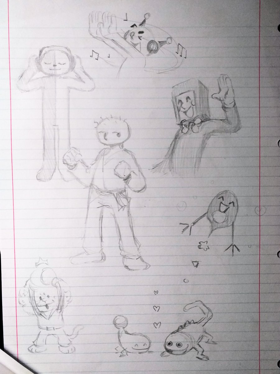 some more admittedly-drawn-during-classes rh doodles 
