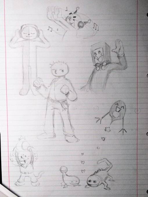 some more admittedly-drawn-during-classes rh doodles 