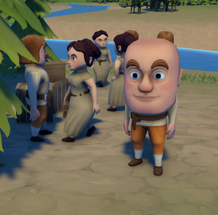 ItsMinotorious's tweet photo. Sooo anyone interested in bobblehead villagers for their @foundationgame or is this a Toy Story crossover episode feat. Mr. Potato Head? #moddingGoneWrong 

#modding #indiedev #citybuilder https://t.co/pXSbuaG8TQ