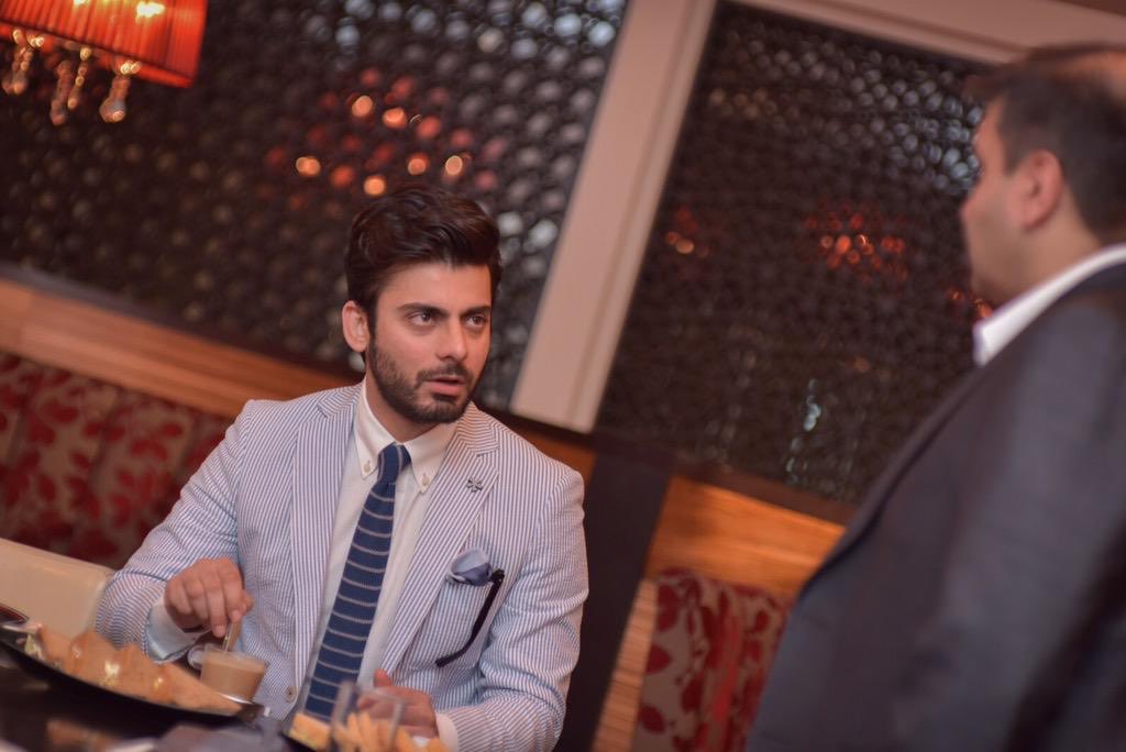 Our director <a href="/FrankKhalidUK/">Frank Khalid OBE</a> with Pakistani actor <a href="/_fawadakhan_/">Fawad Afzal Khan</a> at <a href="/Chak89Spice/">Chak89 Restaurant</a> enjoying <a href="/Chak89Food/">Chak89 Food</a>.