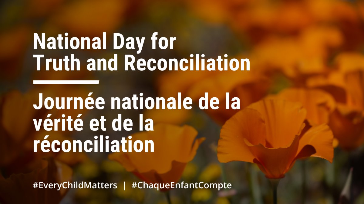 On this National Truth and Reconciliation Day, we honour the children who never got to come home. #EveryChildMatters

En cette Journée nationale de la vérité et de la réconciliation, nous rendons hommage aux enfants qui n’ont jamais pu rentrer à la maison. #ChaqueEnfantCompte
