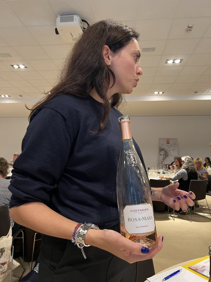 ArtPredator's tweet photo. Family biz on dad’s side and name refers to grandma n aunt. He’s winemaker and the romantic one! This wine not banal, not a mere color but an identity #valtenesi #costsripa again in barrels and tanks separate parcels works like an orchestra #wmc22 quite a mouthful! What a finish! https://t.co/TcUx1XzdO0