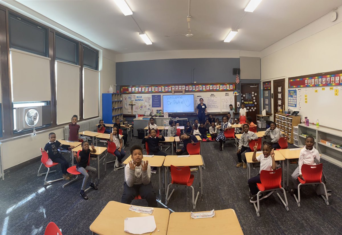 Today Dr. Patel joined us for 1st grade’s 3rd annual wellness visit. She shared with us how to stay healthy, how hearts beat, and how to heal a broken bone. We wowed her with our knowledge of muscles, bones, and healthy foods. Thanks for visiting #wearealwayslearning
