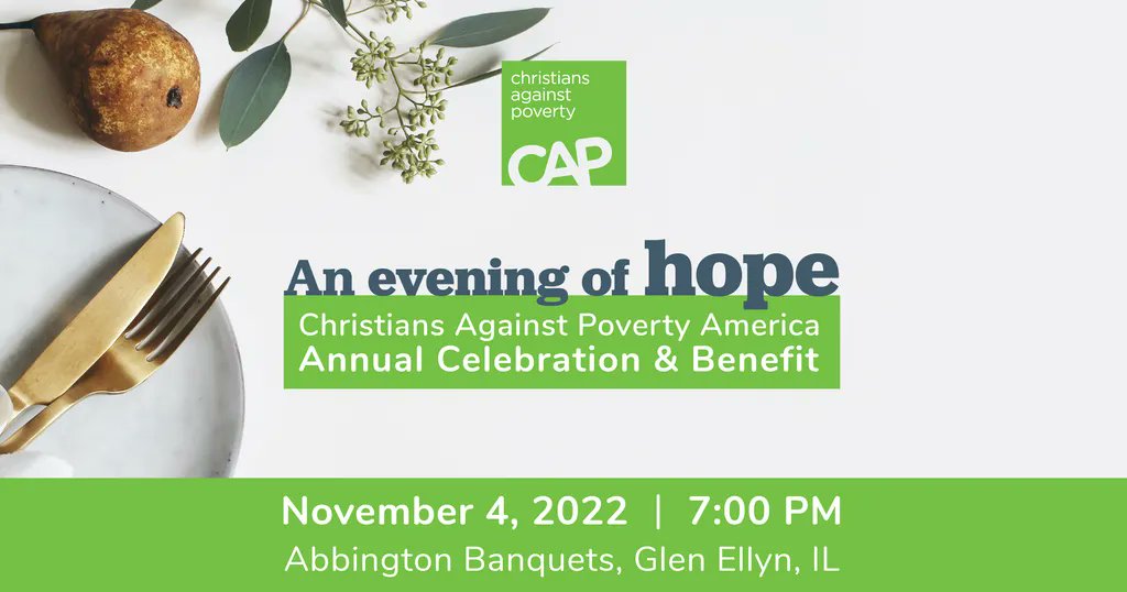 EXCITING! It's CAP America’s 3rd Birthday and you can join us to celebrate at 'An Evening of Hope' on Friday November 4, 7:00-10:00 PM at Abbington Banquets, Glen Ellyn IL. Book your free tickets and menu choices today... buff.ly/3rhuZL9 #AlwaysHope #Celebration #GodsWork