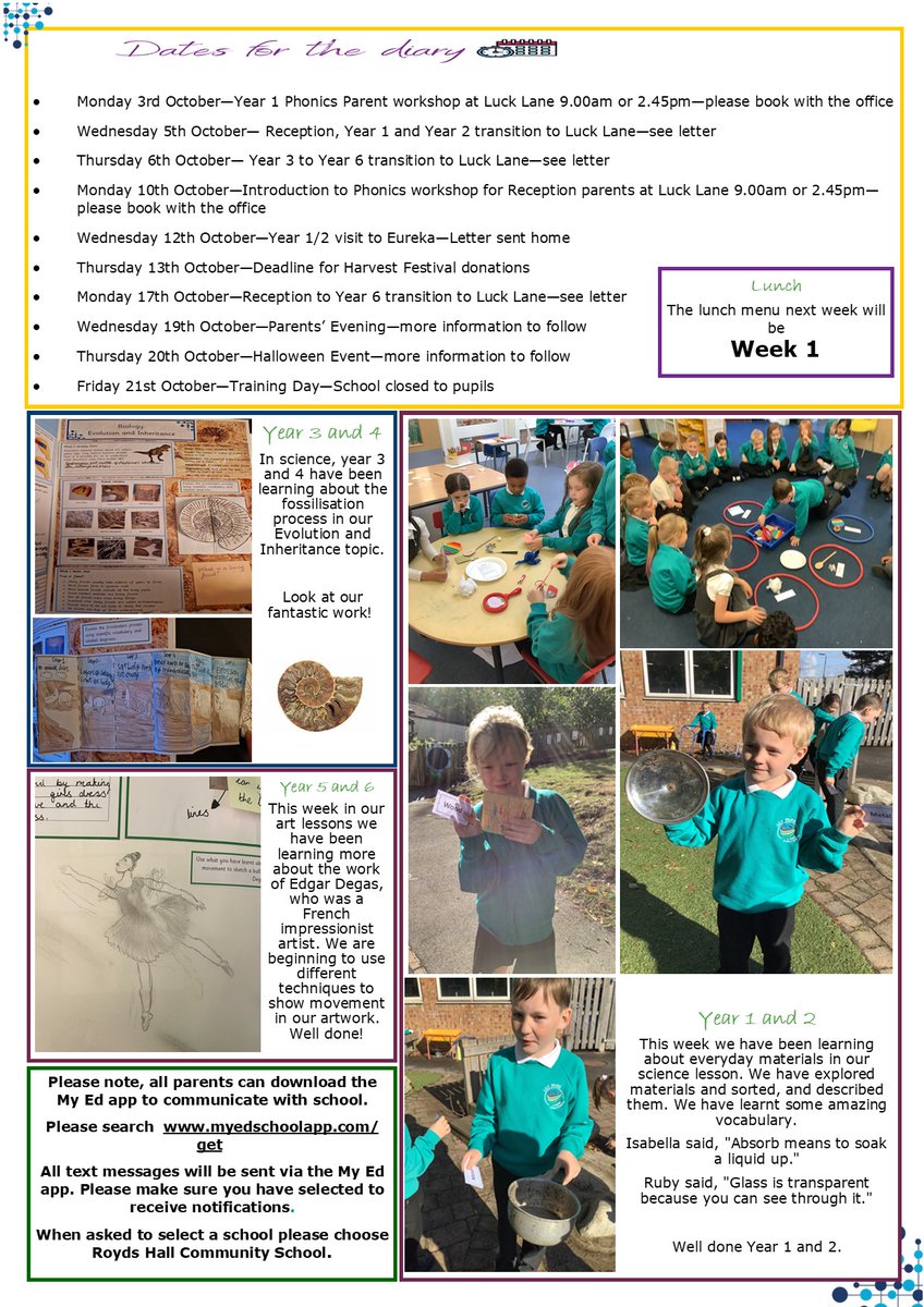 Please take a look at this week's Newsletter.