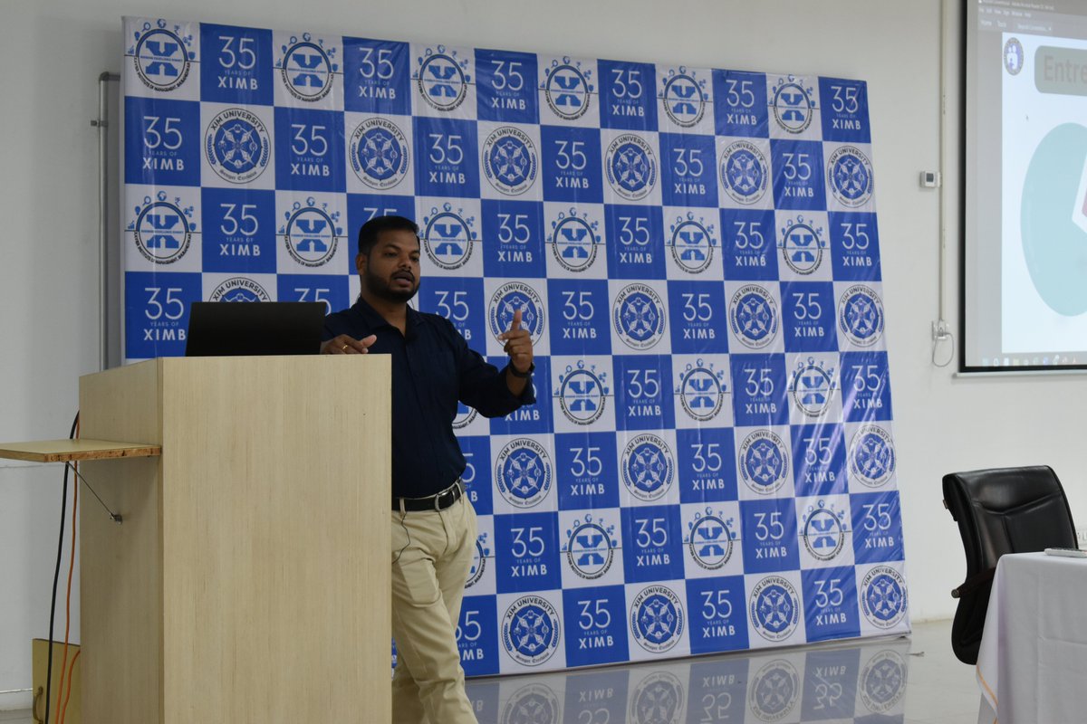 ximb_official's tweet photo. Mr. Manoj Kumar Swain, an alumnus of TISS Mumbai, is the founder of SOciety for CHildren. The topic for his talk was "Beyond Conventional," in which he introduced us to his entrepreneurial journey. We thank him for taking out his time and inspiring us.
#BES2022 #35YearsofXIM https://t.co/tGvtRZ4ctc
