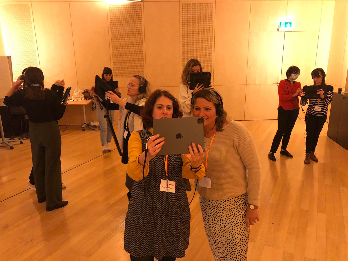 .@rhchhutch of @operasonic and <a href="/KTGillingham/">Karen Gillingham</a> of <a href="/GarsingtonOpera/">Garsington Opera</a> discovering the enchanted forest of Berlioz Trip Orchestra!