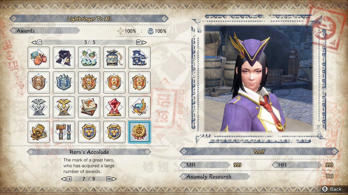 melfchuah's tweet photo. Monster Hunter Rise Sunbreak PC TU2 Guild Card Awards completed!

And you get a new badge of heroes for it. Looks like it's the final guild card awards. https://t.co/SZvNdCexpa