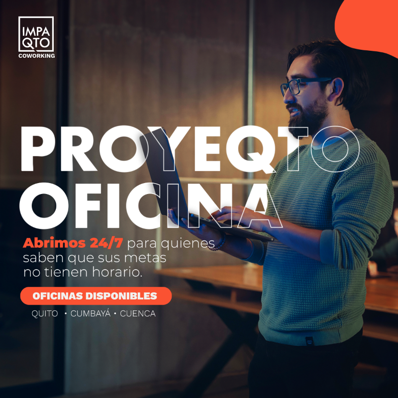 IMPAQTOec's tweet photo. Desde hoy nuestras oficinas tienen un nuevo reto: encontrar ocupantes apasionados por lo que hacen. 💥

¡La oficina perfecta sí existe y se encuentra en #IMPAQTOCoworking! 🙌 Disfruta de planes flexibles desde 3 meses, sin pago de garantía y todo incluido.

#OficinasDisponibles