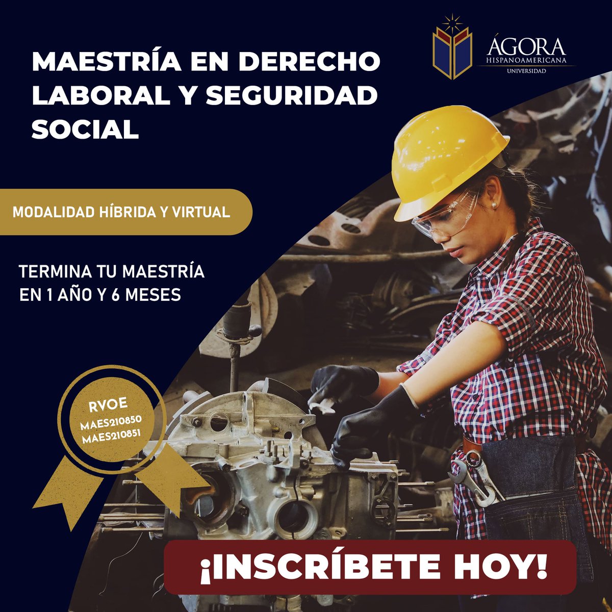 💼Se capaz de adaptarte al nuevo sistema de justicia laboral que se implementará este 8 de octubre en Michoacán, obtén las herramientas para ganar un juicio de forma exitosa.

Conoce más de la maestría: tinyurl.com/DLaboral

#Posgrado #DerechosLaborales #inscripcionesabiertas