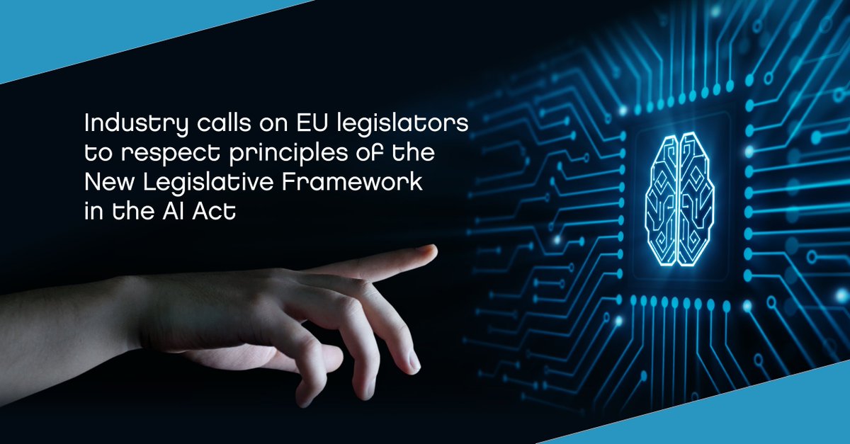 Together with 11 stakeholders, we believe that legislation, such as the #AIAct, without the support of internationally recognised standards, will create a barrier to the free movement of products and drive legal uncertainty. #NewLegislativeFramework.

👉shorturl.at/bnCJZ