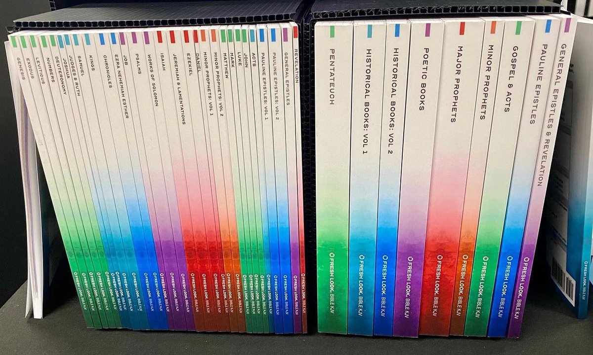 Great news about the new printer!! It should be installed next week. This will allow us to finish printing the pre-orders of the Fresh Look Bible Books and to continue printing all future orders with consistent quality and speed. freshlookbible.com/pages/printed-…