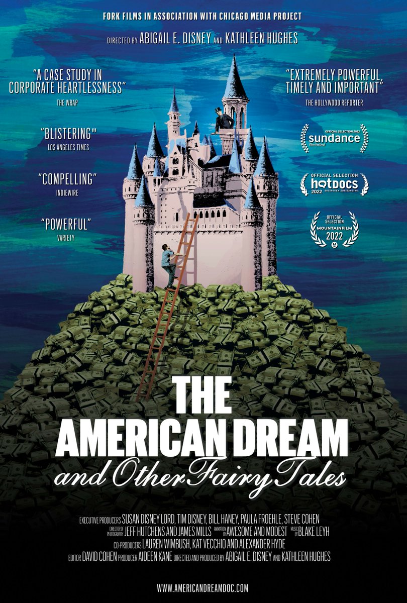 You must see @amerdreamdoc it explains how top executives got richer as workers got poorer. Personally, I'm not seeing another Disney anything until fairness to all its workers is not just a fantasy. I salute Abby Disney for expressing the suffering imposed in her family name.