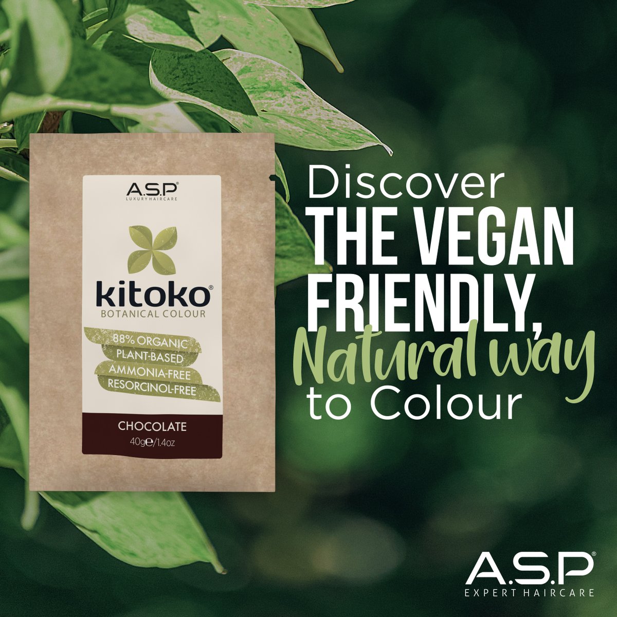Discover the vegan-friendly, natural way to colour with our KITOKO Botanical Colour range of pre-blended shades 🍃