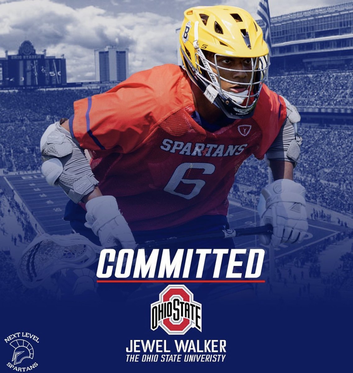 .@OhioStateMLAX ventures back into the DMV to snag ‘24 midfielder Jewel Walker from @NextLevelLax. @BullisLacrosse standout is a 6-4, 205-pounder who earned All-IAC honors as a sophomore. Also a very good 🏀 player, he’s very athletic and agile for his size.