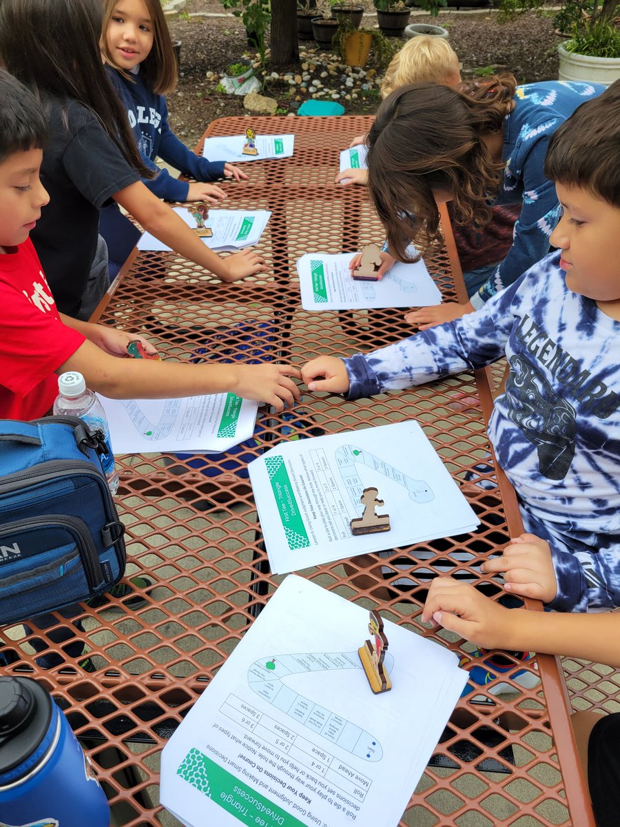 arrowSTEMlab's tweet photo. On our golf team's last day of the year,  students decorated their own golf players and played a cooperative board game to start. Then we finished with some sharks and minnows! @FTTriangle https://t.co/4M4EMlLwFb