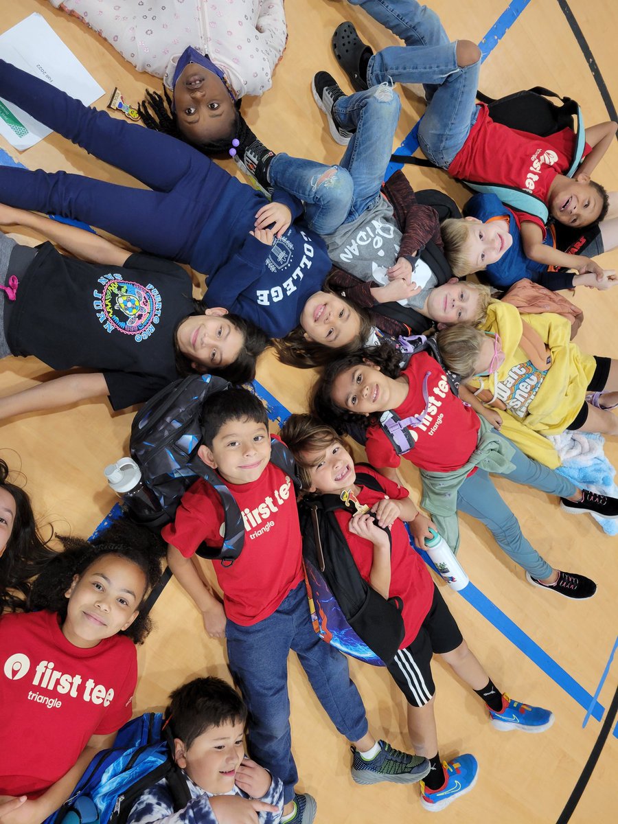 On our golf team's last day of the year,  students decorated their own golf players and played a cooperative board game to start. Then we finished with some sharks and minnows! <a href="/FTTriangle/">@FirstTeeTriangle</a>