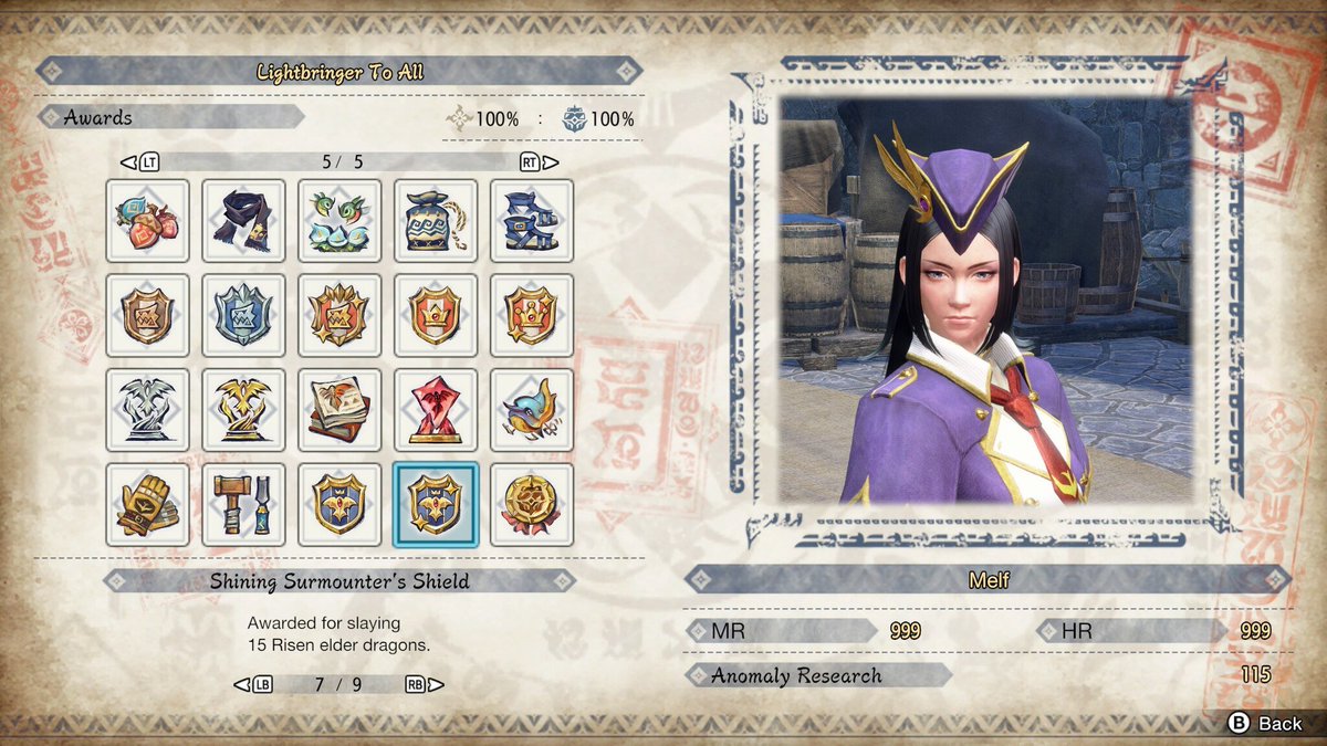 melfchuah's tweet photo. Monster Hunter Rise Sunbreak PC TU2 Guild Card Awards completed!

And you get a new badge of heroes for it. Looks like it's the final guild card awards. https://t.co/SZvNdCexpa