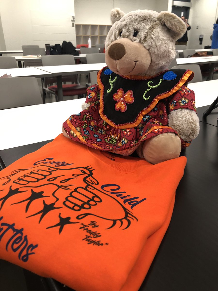 Today we’re with <a href="/BrockUCPI/">Brock University Centre for Pedagogical Innovation</a> learning about reconciliACTION with Spirit Bear Entiohahathé’te and Bobby Henry. #BrockU