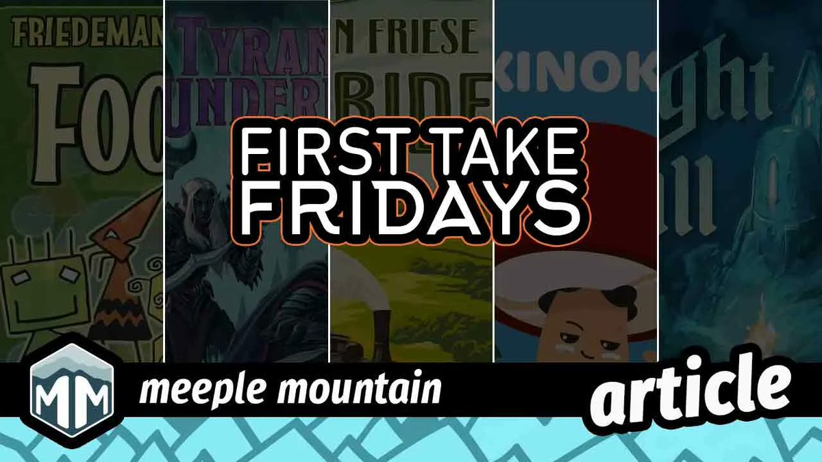 meeplemountain's tweet photo. The Meeple Mountain team has more First Take's for you! This time our list includes games from @RioGrandeGames, @2F_SpieleVerlag, @Helvetiq, @RedRavenGame, and @wizards
https://t.co/WvpDvL43KO
#BoardGames #FirstTakeFriday #SneakPeek #FirstPlays https://t.co/COkezCZYaA
