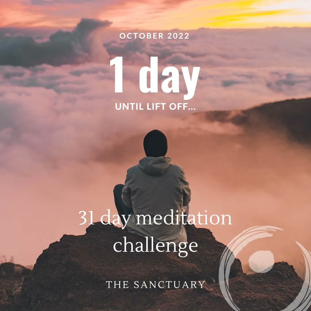 1 Days until the 31 Day Meditation Challenge- Last chance!

sanctuary.ie/2022/08/25/the…
#meditation #mindfulness #spirituality #healing #spiritual #peace #selflove #motivation #selfcare #spiritualawakening #wellness #happiness #mentalhealth #positivevibes