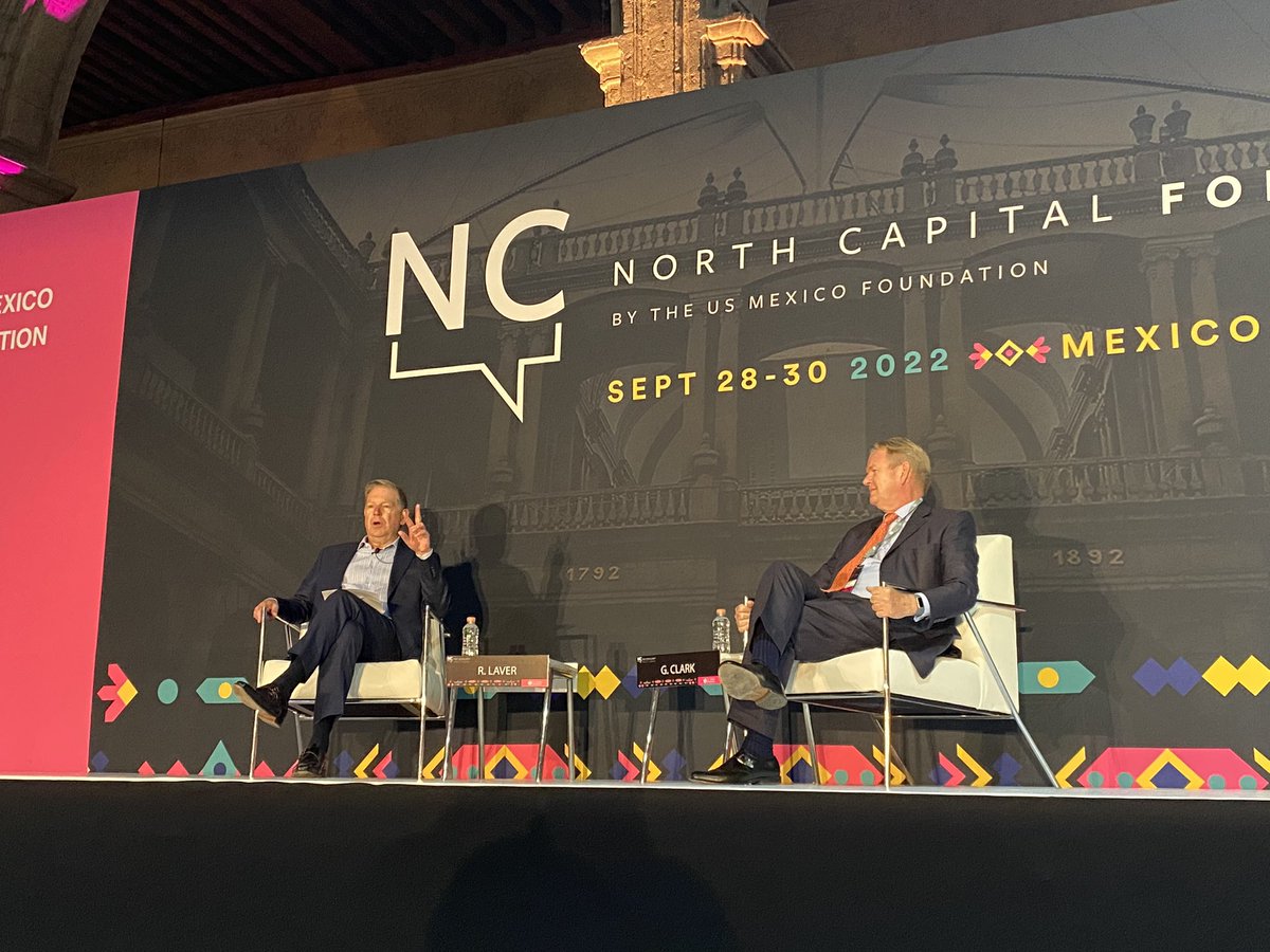 Day 3 of the #NorthCapitalForum started strong with an insightful conversation between <a href="/GClark_CA/">Graeme C Clark</a> and @RossLaver from the @BizCouncilofCan_CA to speak about  Canada’s very important role in keeping #NorthAmerica strong, prosperous and inclusive.