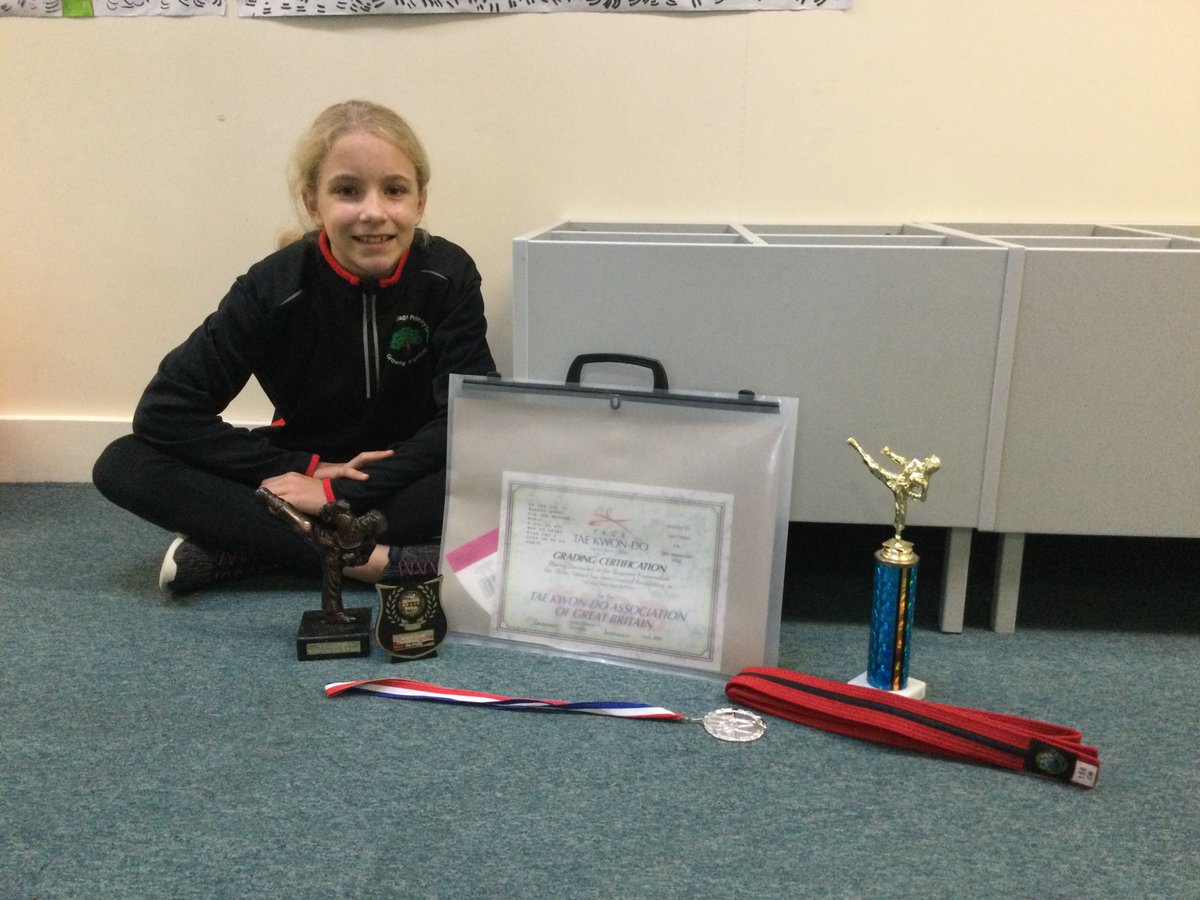 A massive congratulations to Isla in Class 6 who has recently achieved her red belt with black stripe in Tae Kwon Do. This means that Isla is only one grading away from achieving her black belt! We are all so proud of you! <a href="/LightmoorPri/">Lightmoor Primary</a>